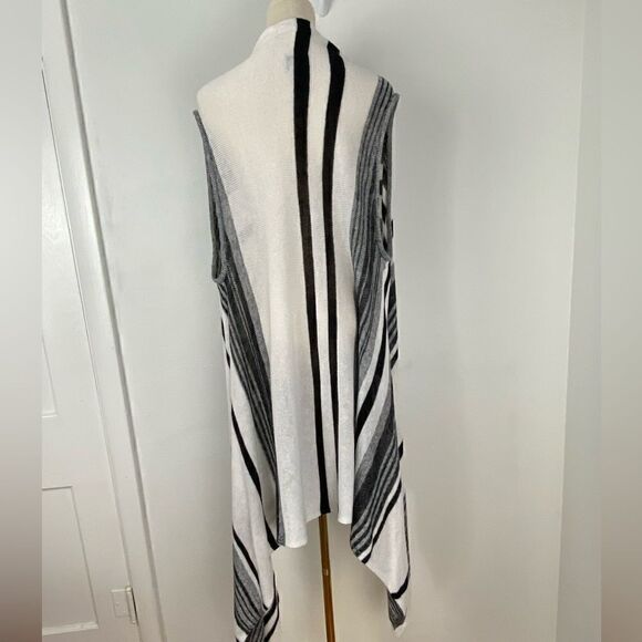 Chico’s Kimono Lightweight Beachy Open Knit Minimalist Linen Blend Size L-XL - Picture 2 of 10